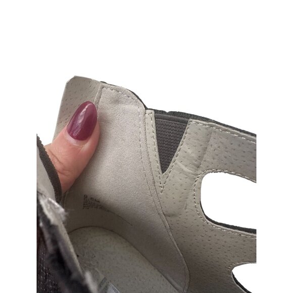 JAMBU Gray Snake Print Memory Foam Comfort Zip Up Shoes Size 9.5 - Picture 9 of 12